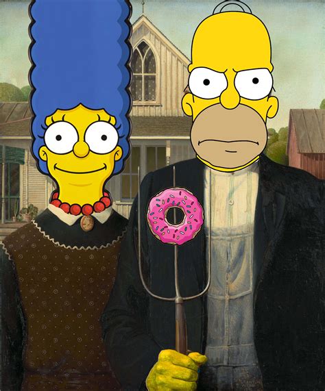 American Gothic Parody Simpsons