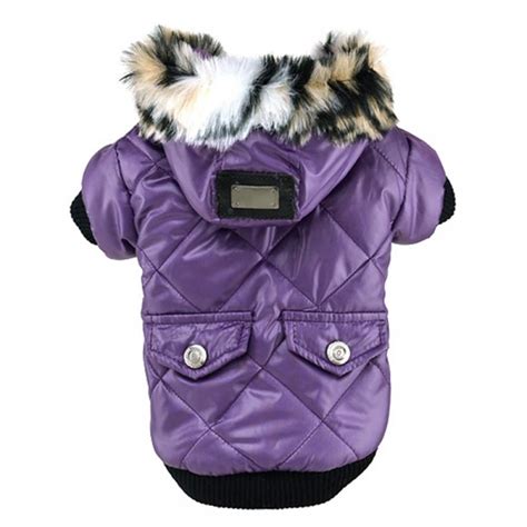 Winter Pet Dog Clothes Super Warm Soft Fur Hood Jacket for Small Dog Coat Thicker Cotton Hoodies ...