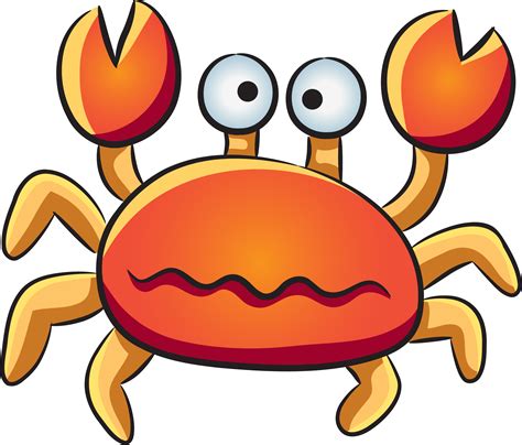 Aquatic Animal Deep Clip Art Crab - Sea Animals Cartoon - Png Download - Full Size Clipart ...