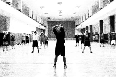 Free Images : black and white, training, preparation, gym, men, warm up, monochrome photography ...