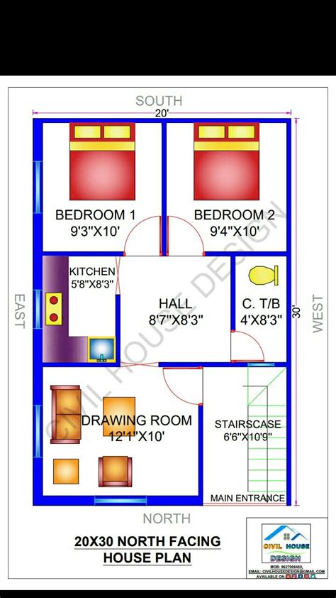 20x30 house plans north facing | 20x30 corner house plans | 20 by 30 ka makan ka naksha ...