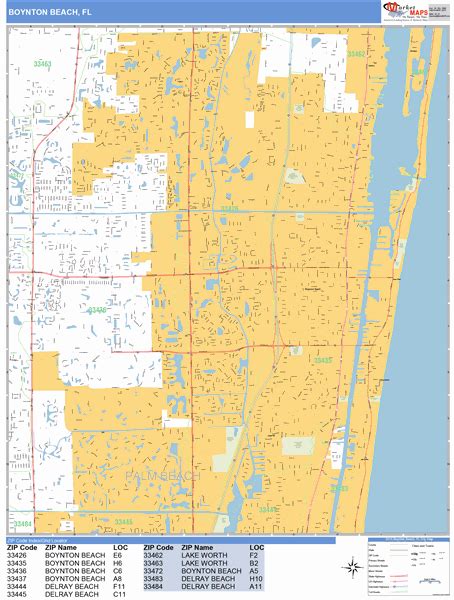 Boynton Beach Zip Code Map – Map Vector