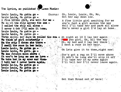 Bad recording technique led to FBI investingation of 'Louie Louie ...