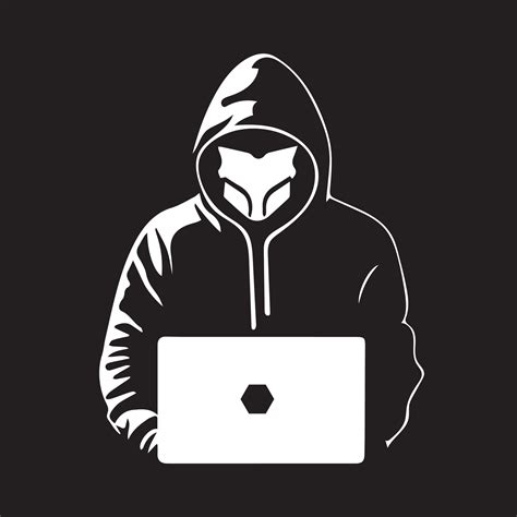 Hacker logo simple minimal vector illustration 14487777 Vector Art at Vecteezy