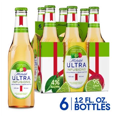 Michelob Ultra Lime & Prickly Pear Cactus Domestic Fruit Beer Beer, 6 ...