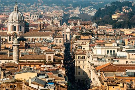 Rome aerial view stock image. Image of history, background - 25428311