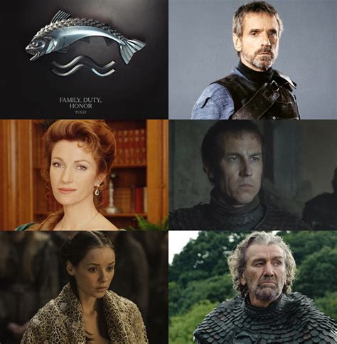 House Tully Jeremy Irons as Hoster Tully Jane...