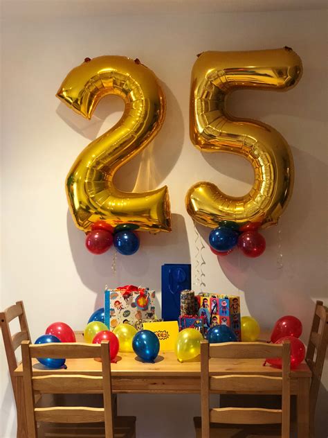 Giant Gold Number 25 | Balloons, Candles, Birthday candles