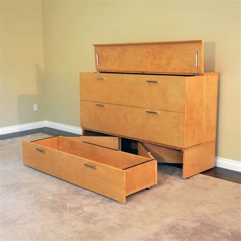 The Cube Murphy Cabinet Bed is a smaller footprint bed | Murphy cabinet bed, Cabinet bed, Cabinet