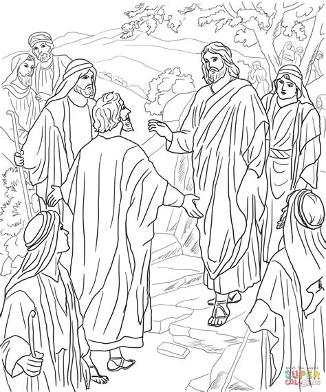 Gambar Peter Confession Christ Coloring Page Free Printable Click Pages Christian di Rebanas ...