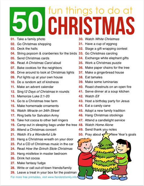 50 Fun Things for Your Family to Do this Christmas - Flanders Family ...