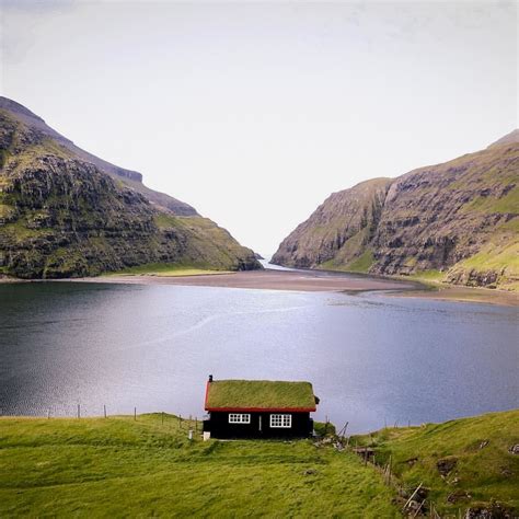 The Saksun cabin. What's your favourite site in the Faroe's? @visitfaroeislands # ...