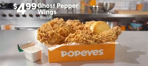 Popeyes Adds Ghost Pepper Wings to the Menu - The Fast Food Post