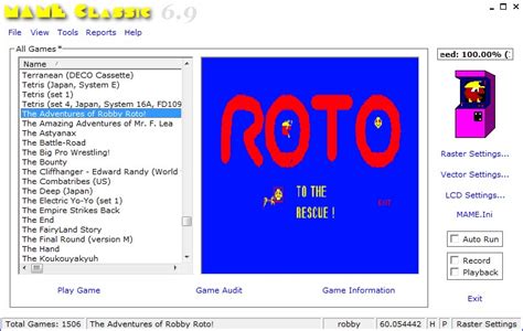 MAME Classic - MAME Frontend - Zophar's Domain