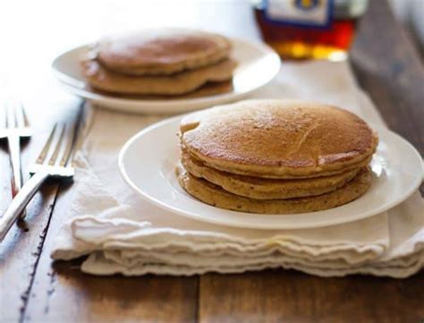 Whole Wheat Pancakes for Two Recipe - Pinch of Yum