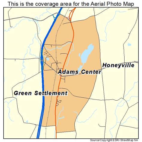 Aerial Photography Map of Adams Center, NY New York
