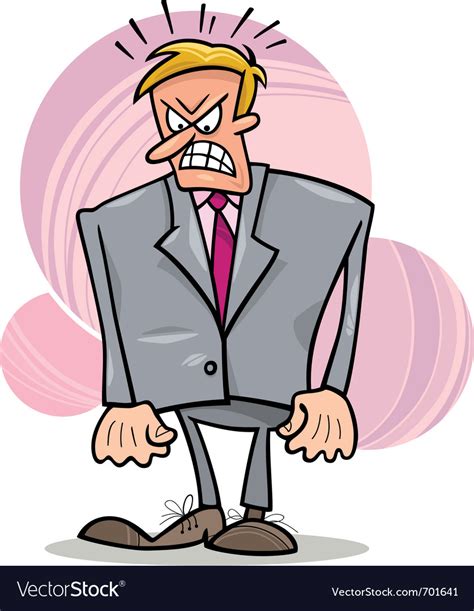 Angry boss Royalty Free Vector Image - VectorStock