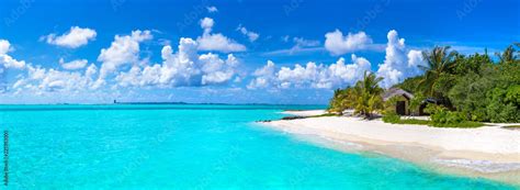 Tropical beach in the Maldives Stock Photo | Adobe Stock