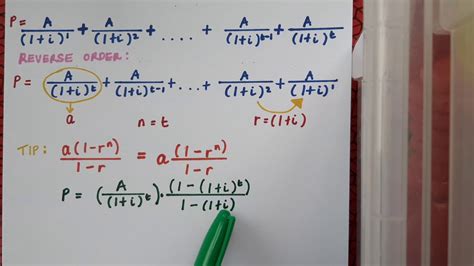 Financial Maths - Deriving the Amortisation Formula - YouTube