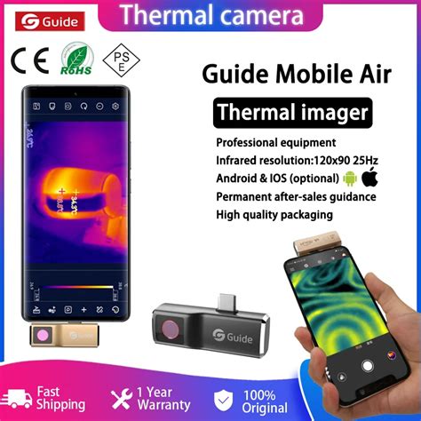 Guide Thermal Camera For Android & Iphone Mobile Phone 120x90 25hz For ...