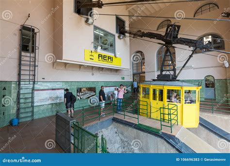 Montserrat Cable Car Funicular with a View of Montserrat Monas Editorial Stock Photo - Image of ...