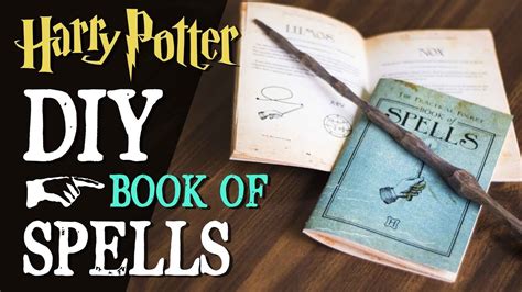 DIY Harry Potter Spellbook - Pocket Book of Spells - YouTube