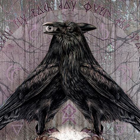 Dark Raven Gothic Viking Fantasy Art Print Occult Black - Etsy