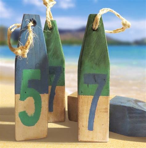 Decorative Wooden Buoys | Unique bird houses, Shell crafts, Bottles ...