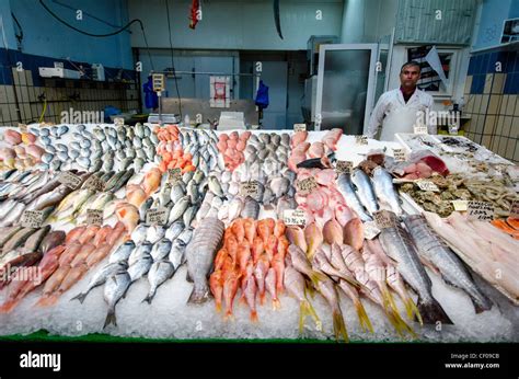 Fish stalls Brixton Village newly renovated in Brixton indoor market ...