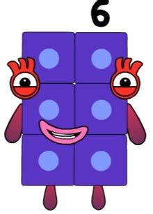 Numberblocks: Six 2D by alexiscurry on DeviantArt