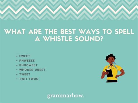 6 Good Ways To Spell A Whistle Sound (Onomatopoeia)