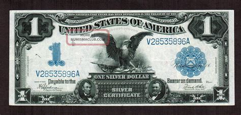 $1 1899 Silver Certificate Black Eagle More Currency 4 Kbat