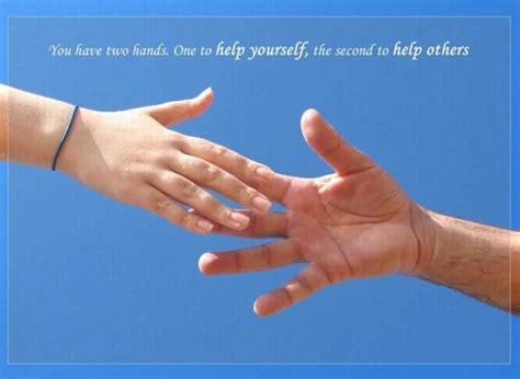 Reach Out And Touch Somebody's Hand | Facebook cover quotes, Helping others, Hand quotes