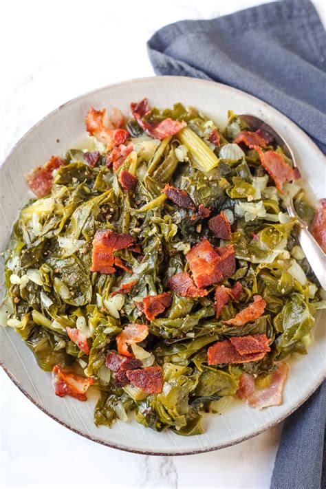 Collard Greens with Bacon - Gal on a Mission