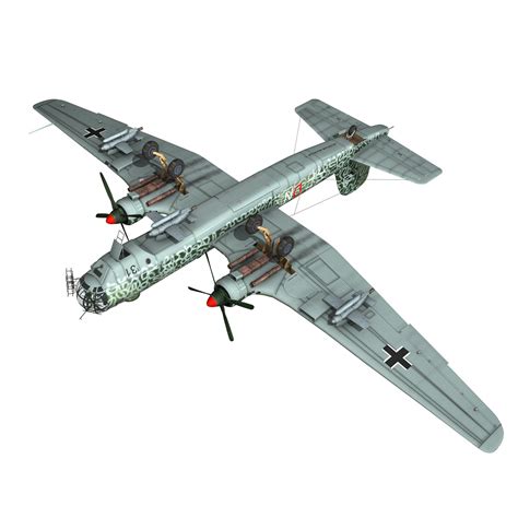 Heinkel He-177 A-5 - Greif - 6NDN 3D Model – Buy Heinkel He-177 A-5 ...