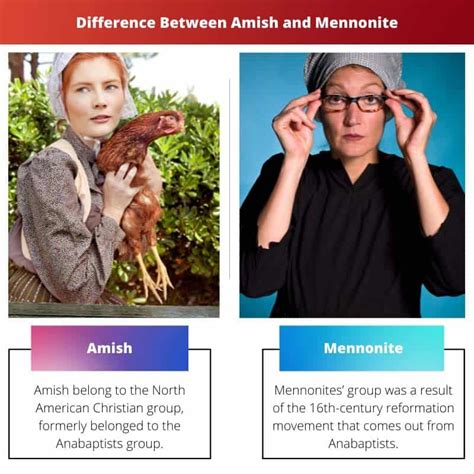 Amish vs Mennonite: Difference and Comparison