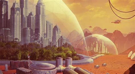 Domed Martian city by Indranil Saha | human Mars