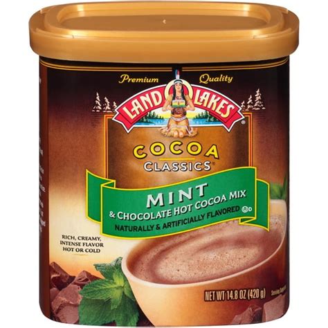 Land O'Lakes Cocoa Classics Mint & Chocolate Hot Cocoa Mix, 14.8 oz ...