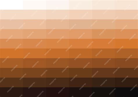 Premium Vector | Bronze color pallet with differnt shades