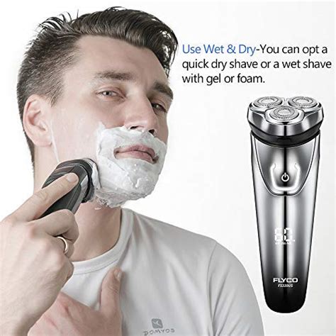 FLYCO Electric Razor Rotary Shaver for Men Cordless Rechargeable ...