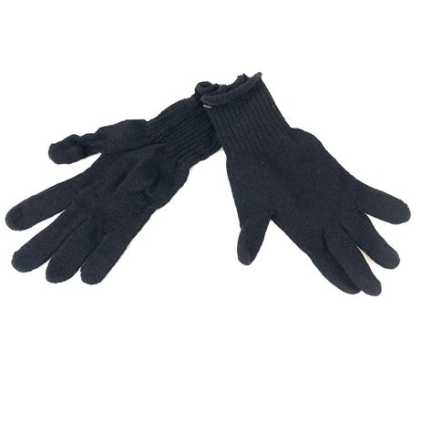 USGI Wool Cold Weather Glove Insert, Black [Genuine Army Issue]