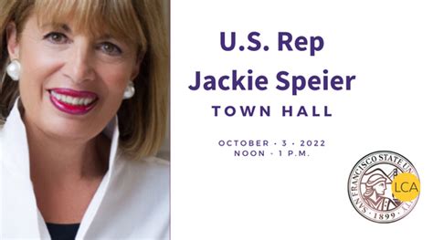 Town Hall with U.S. Rep. Jackie Speier | College of Liberal & Creative Arts