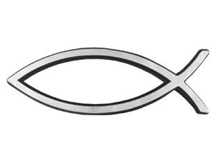 Auto Emblem: Fish Silver, Ichthus - Gifts General - Pleroma Christian ...