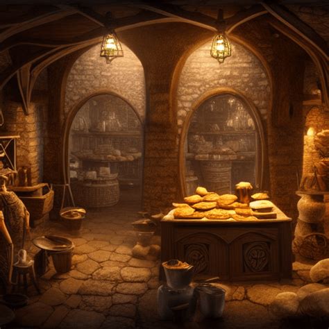 Elven Medieval Bakery Ultra Detailed Photorealistic Cinematic · Creative Fabrica