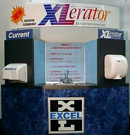 XLERATOR vs. Hands Off comparison at a trade show in 2002 : r/HandDryer