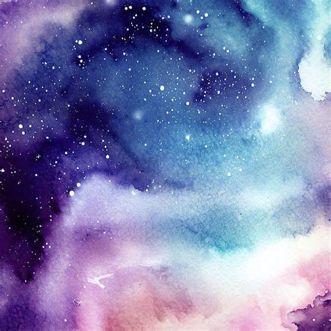 Premium Photo | Watercolor galaxy space background