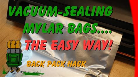 How To Seal Mylar Bags With Iron / How to Package Dry Foods in Mylar Bags for Long Term ...