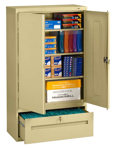 Storage Cabinet with File Drawers