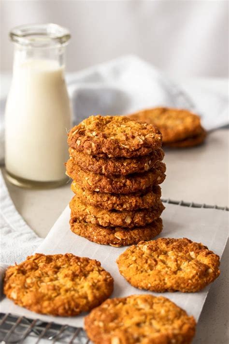 Easy Anzac Biscuits [+ Video] - Aussie / NZ classic - Sugar Salt Magic