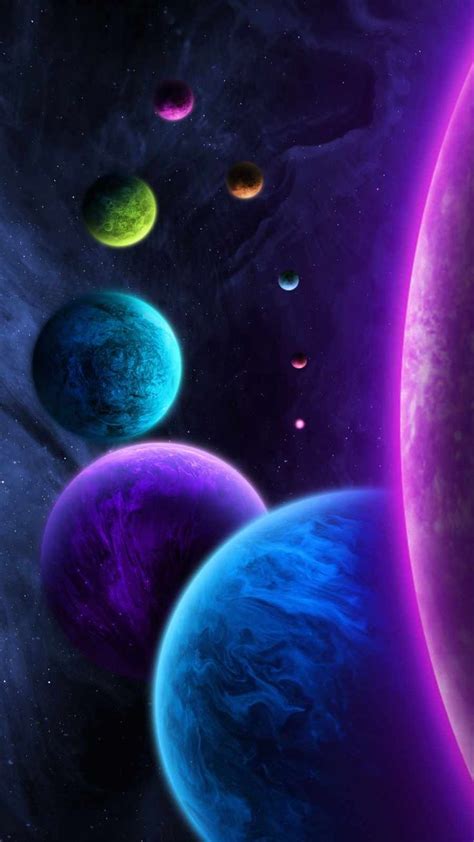 an image of planets in the sky